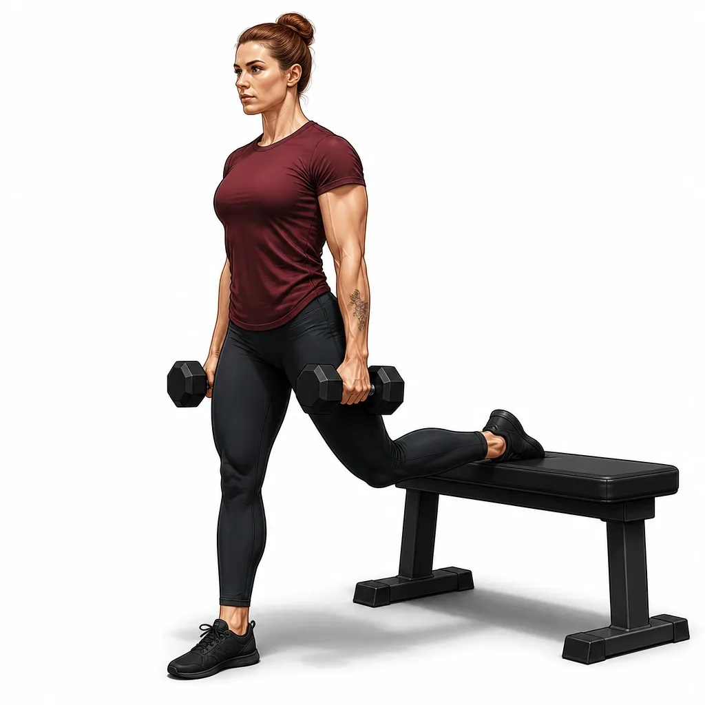 Dumbbell Bulgarian Split Squat