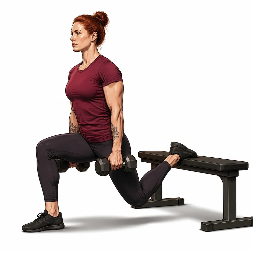 Dumbbell Bulgarian Split Squat