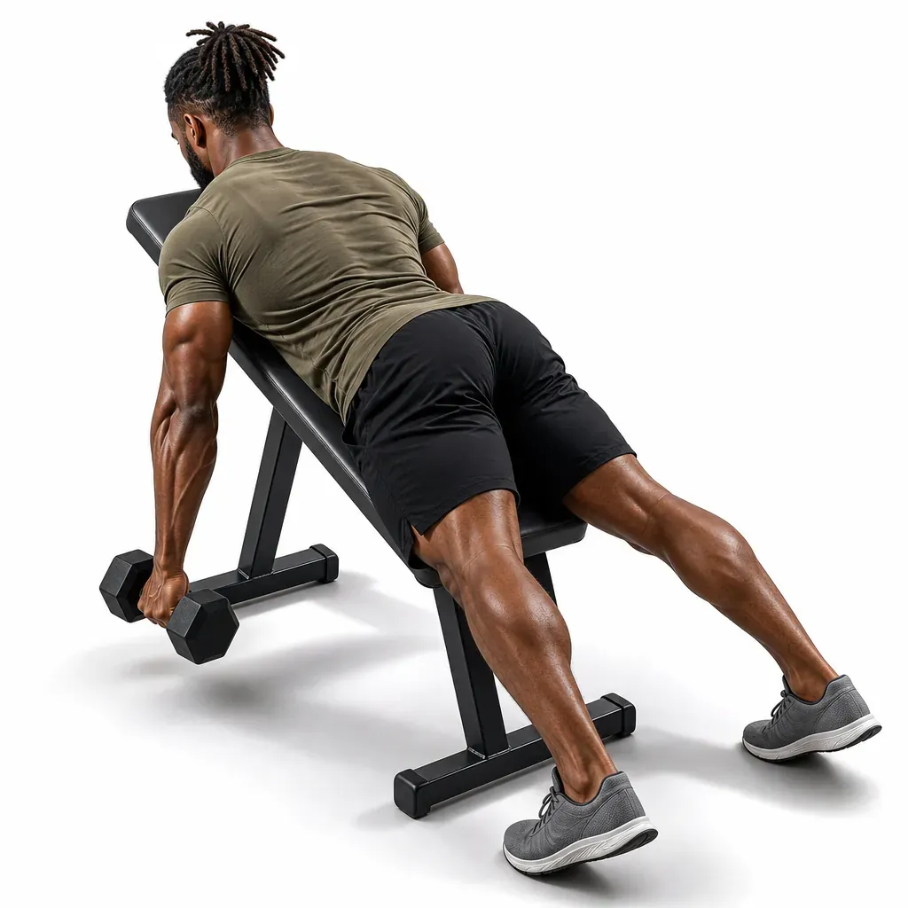 Chest-Supported Incline Dumbbell Row