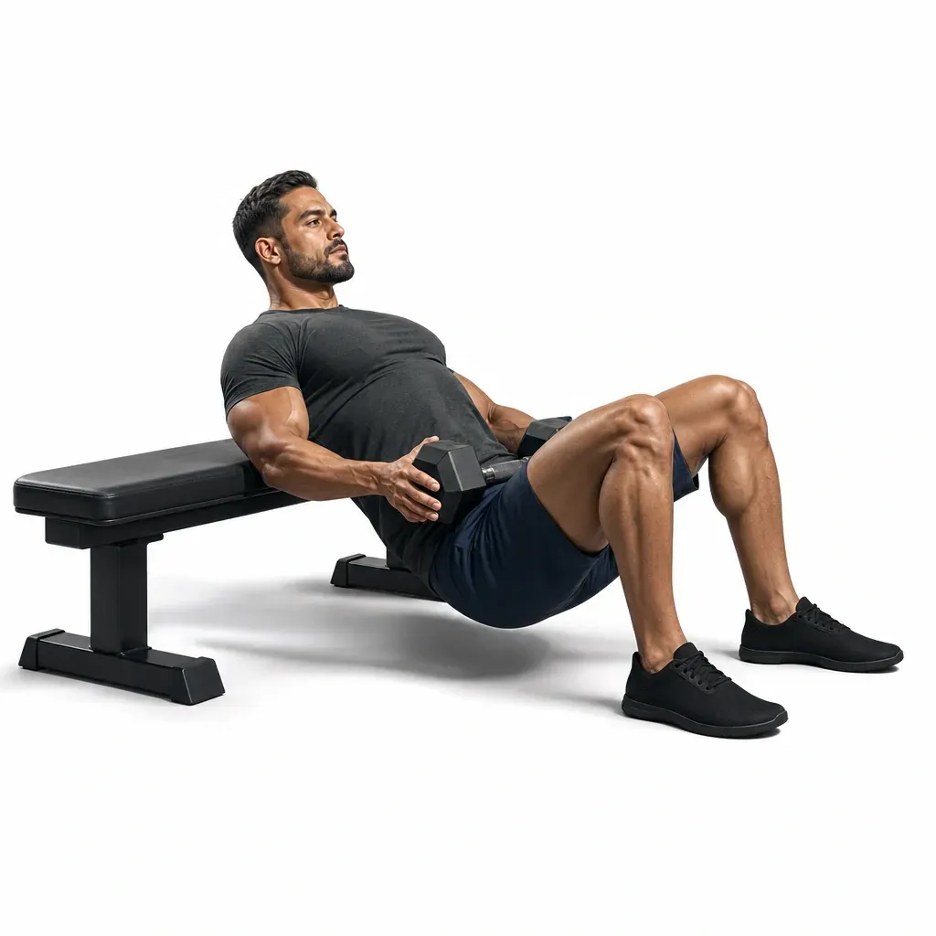 Dumbbell Hip Thrust