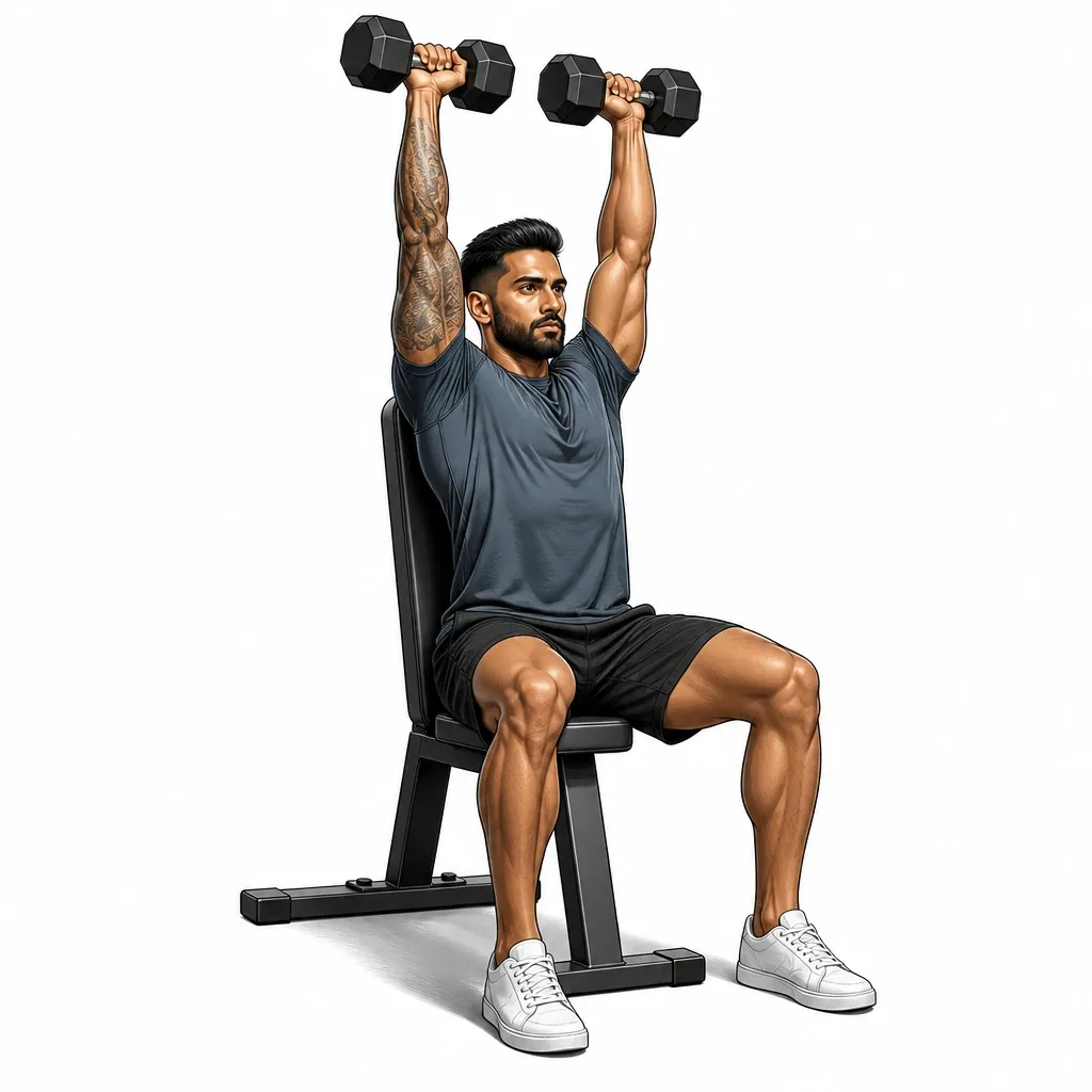 Seated Dumbbell Shoulder Press