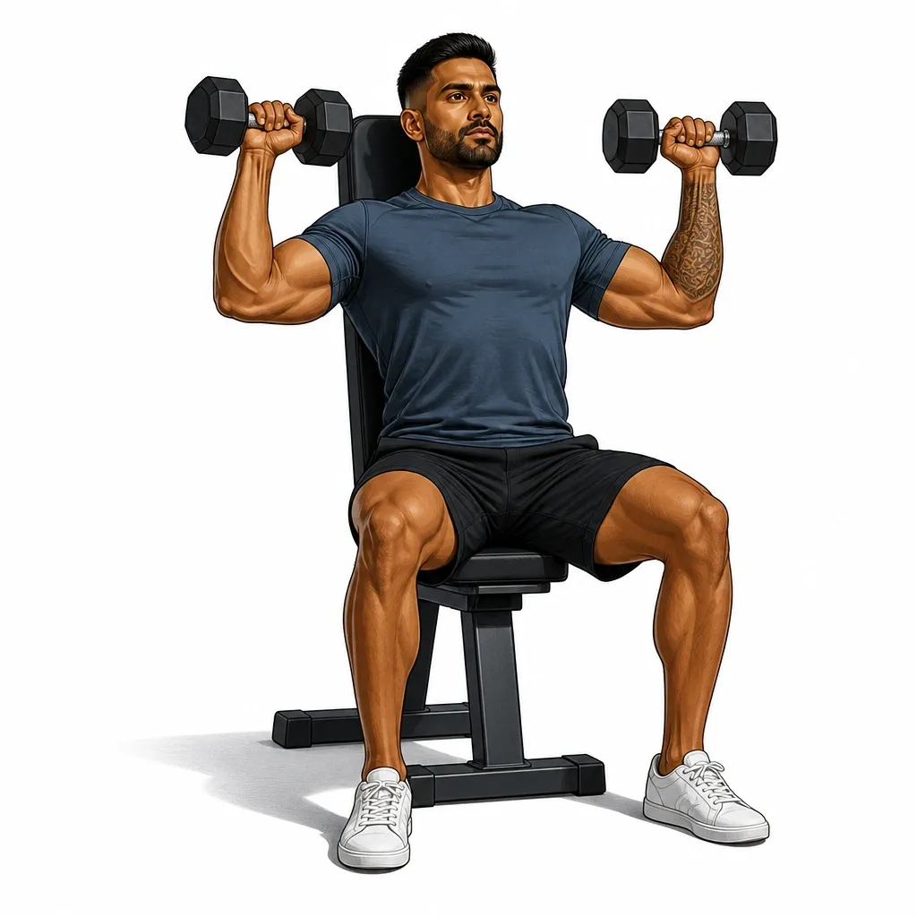 Seated Dumbbell Shoulder Press