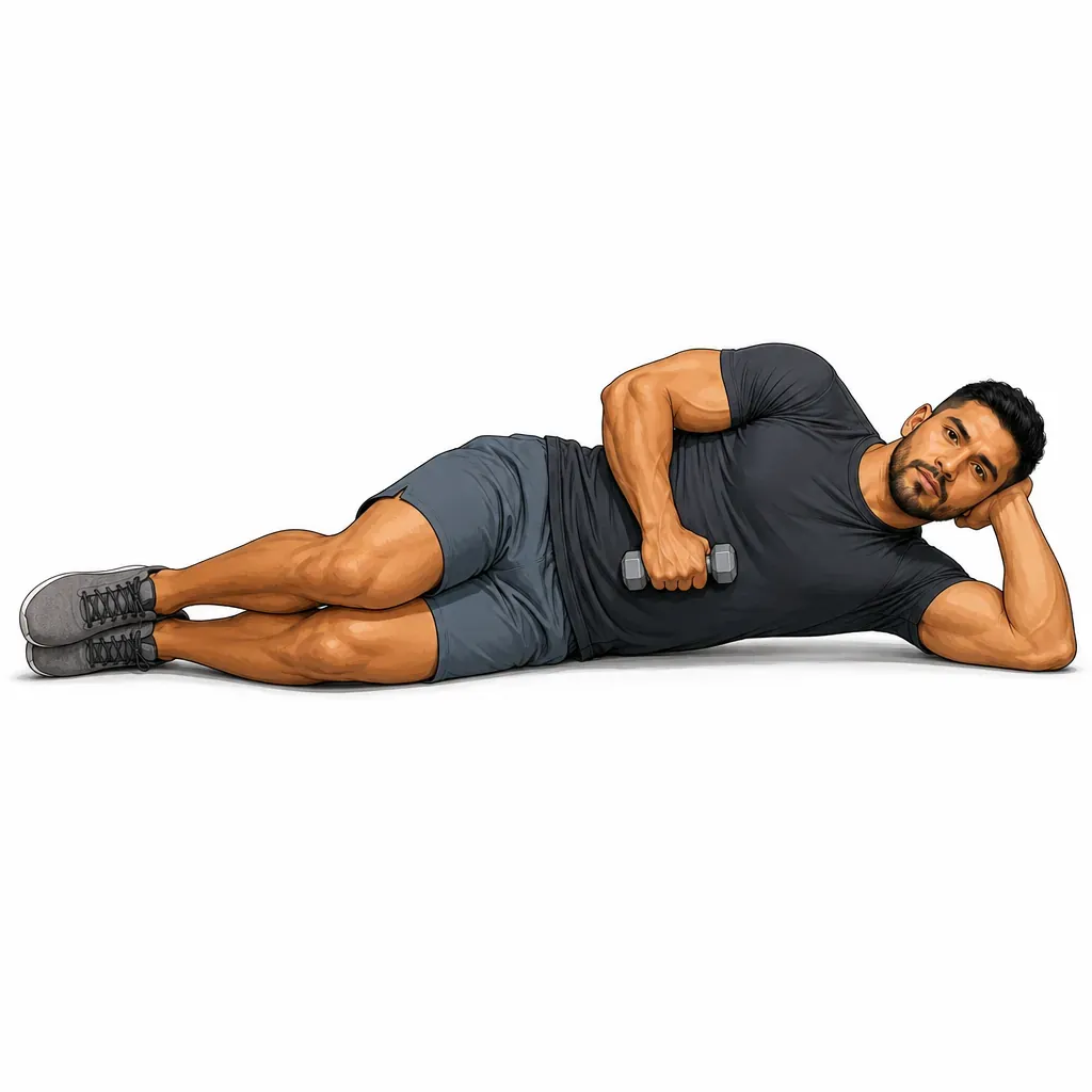 Side-Lying Dumbbell External Rotation