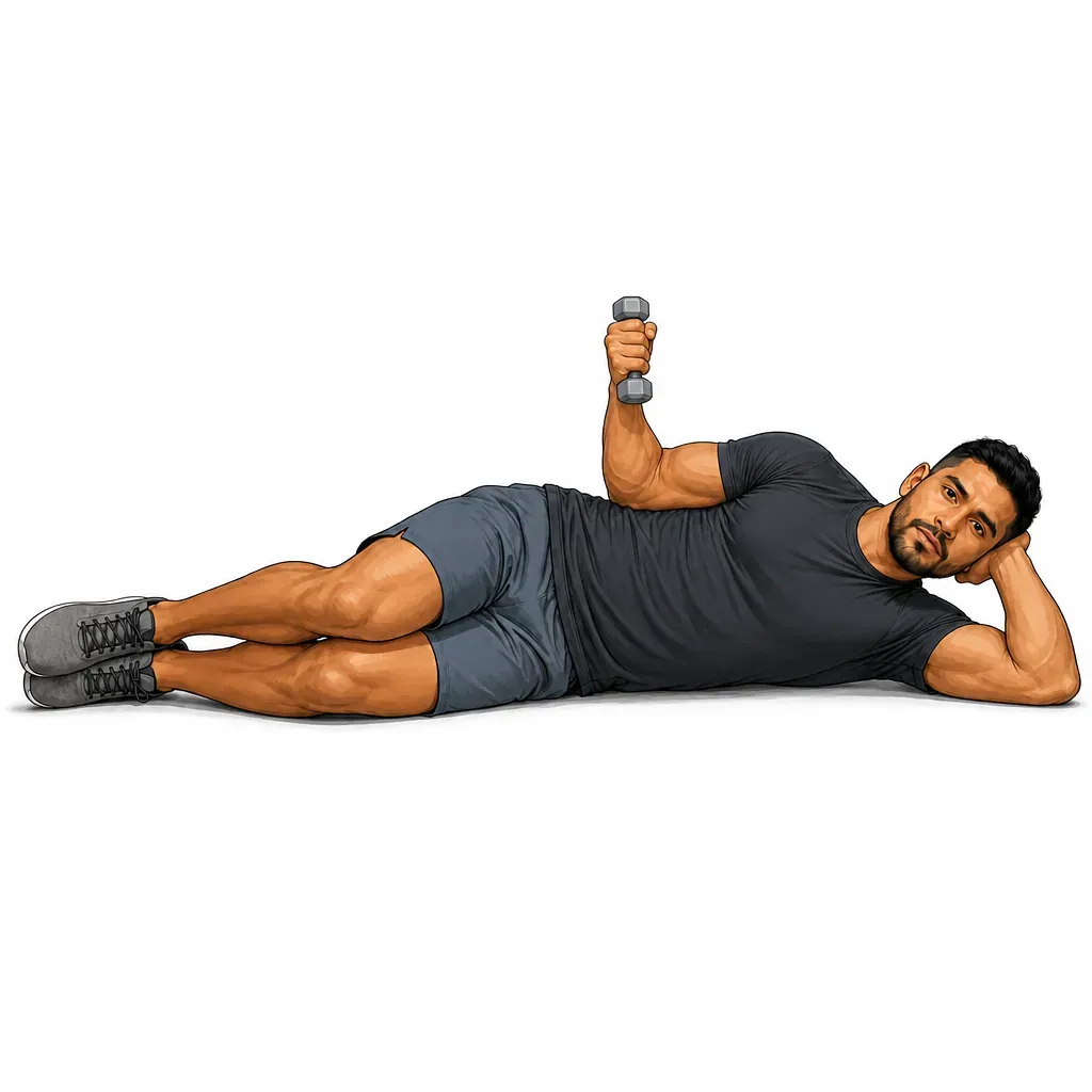 Side-Lying Dumbbell External Rotation