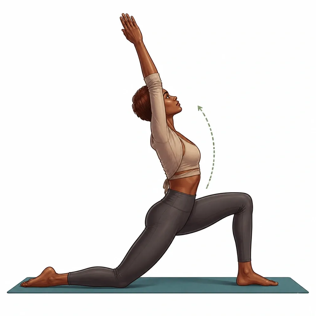 Low Lunge (Anjaneyasana — knee down)