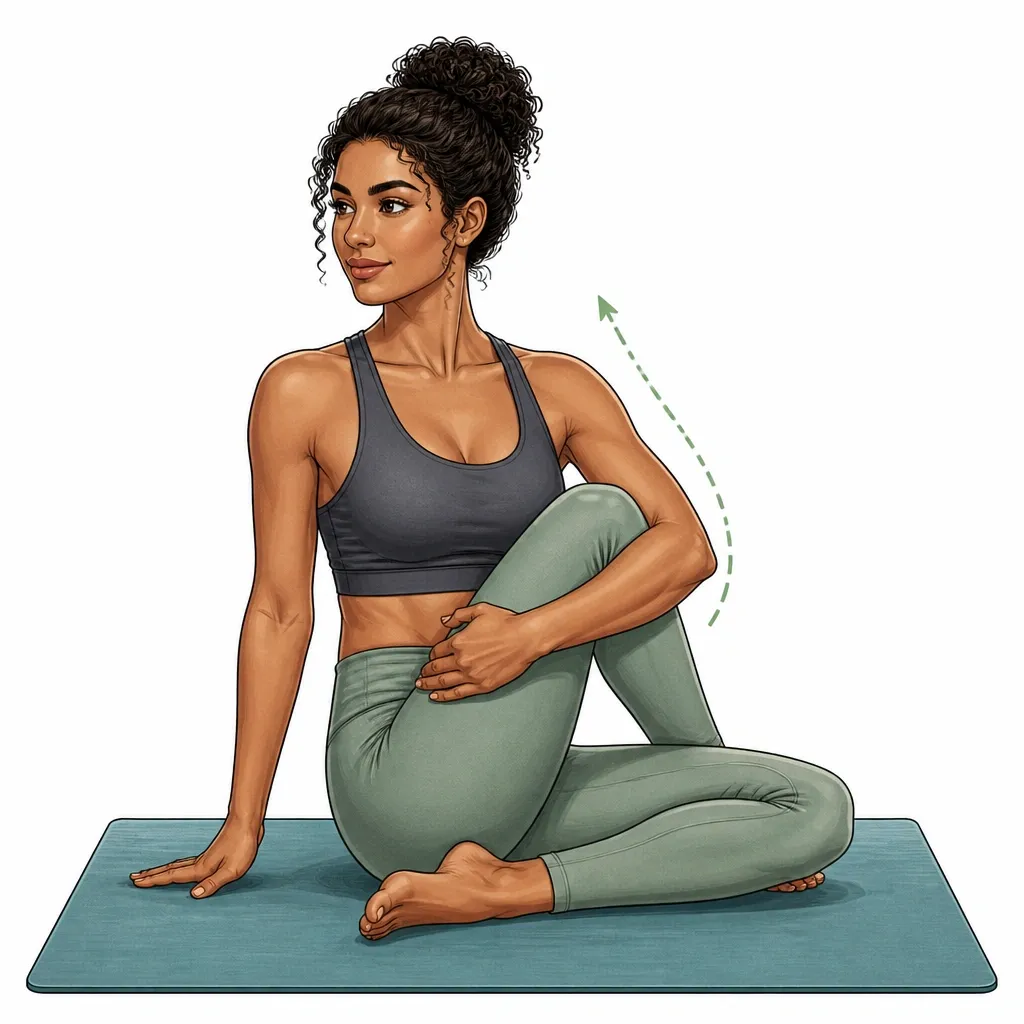 Seated Spinal Twist (Ardha Matsyendrasana)