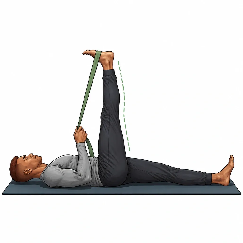 Supine Hamstring Stretch (Supta Padangusthasana)